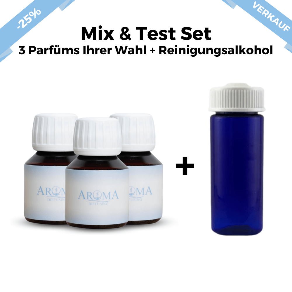 Mix and Test Set Duftöl - 3x 50 ml + Alkohol (Gratis) - AromaDiffusing