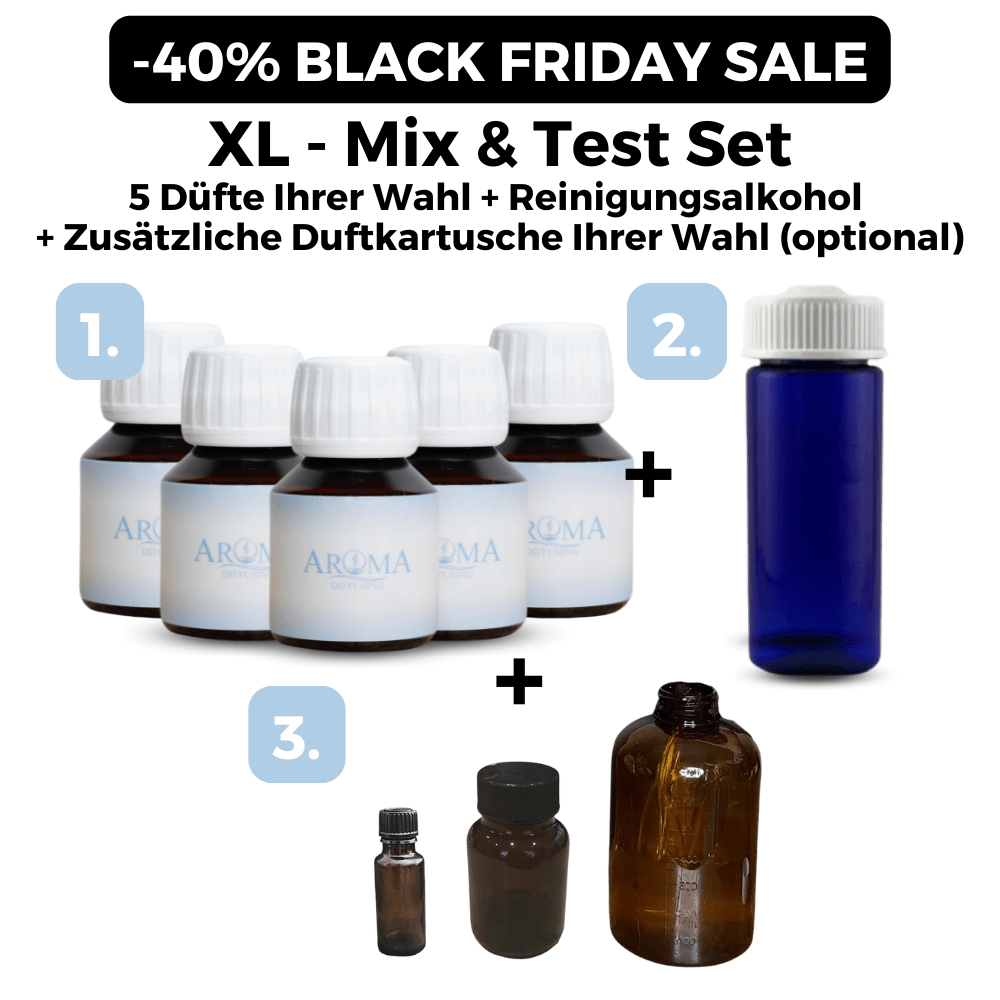 3+2 Gratis SALE - Mix and Test Set 5x 50 ml Duftöl - AromaDiffusing