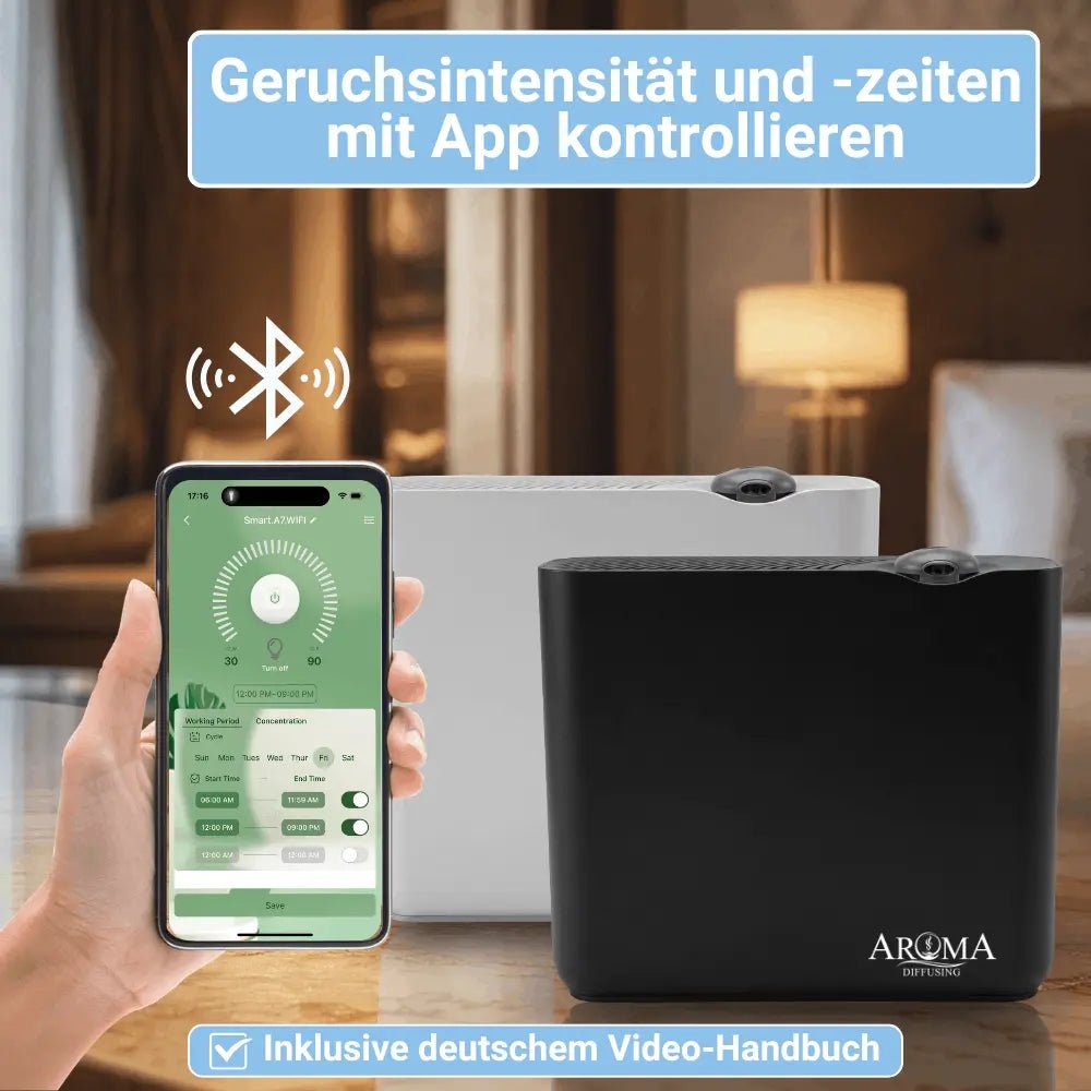 Aroma Diffusing Duft Maschine Smart 200m2 Stand Alone Wifi App Kontrolle Duft Nachfüllung